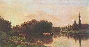 Charles-Francois Daubigny Typical painting of Seine and Oise Germany oil painting artist